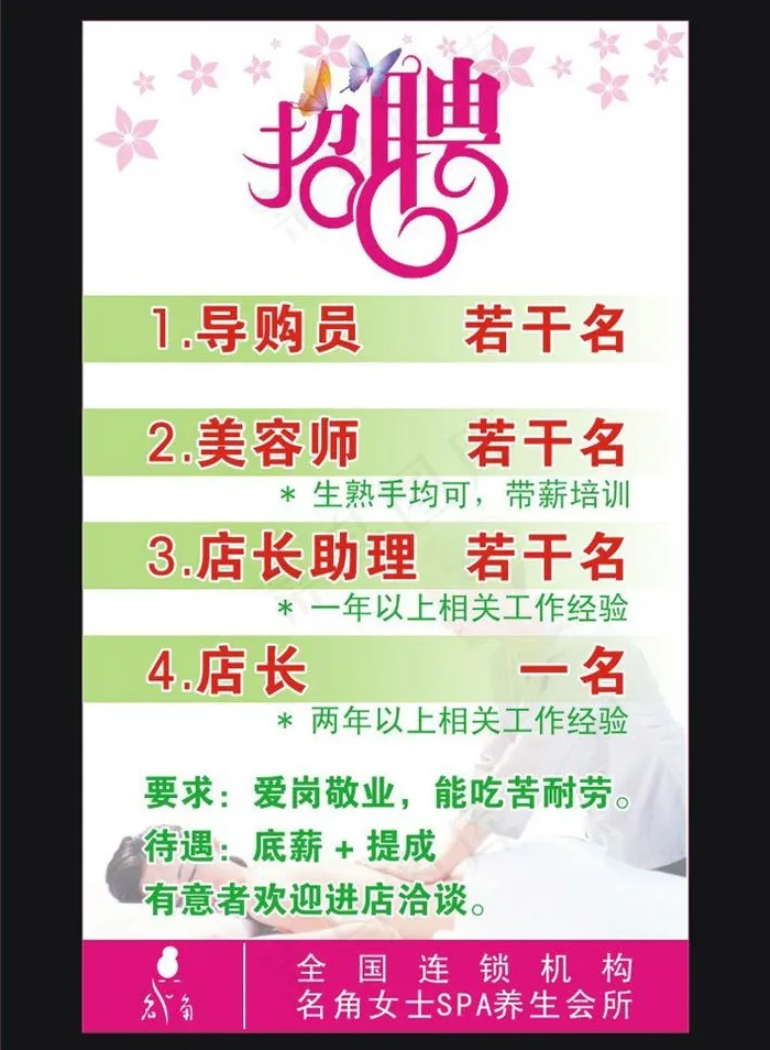 名角招聘图片cdr矢量模版下载