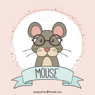 可爱卡通元素小动物矢量装饰画背景素...