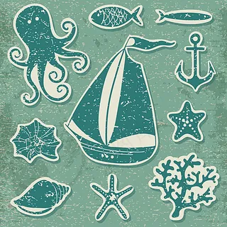 海洋系列背景素材