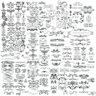 古典欧式花纹设计矢量素材