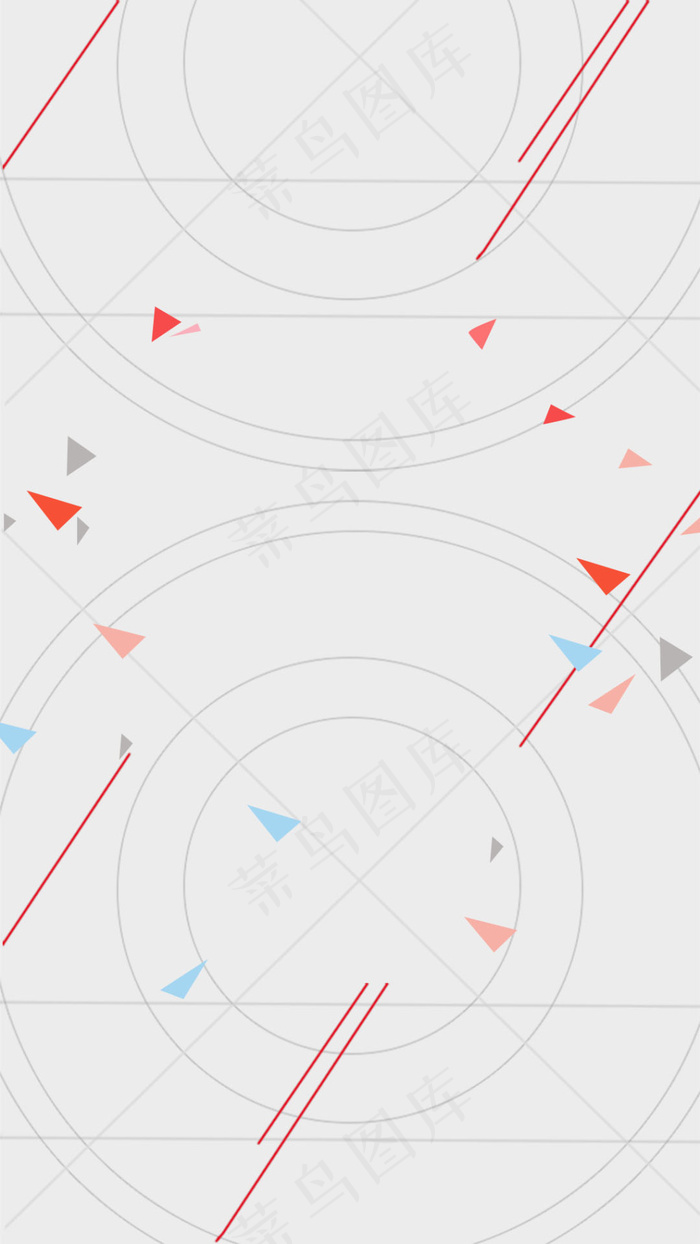 灰色简约红色线条手机端H5背景