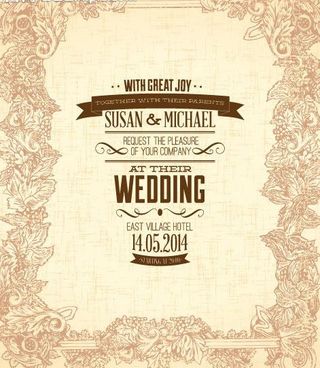 婚礼请柬背景图片