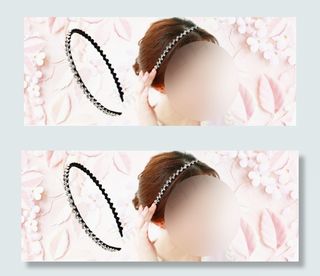 发饰海报立体花背景