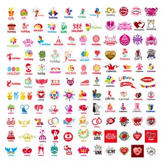 时尚创意爱心标志图