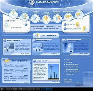 代号web0139经典欧美网页模板