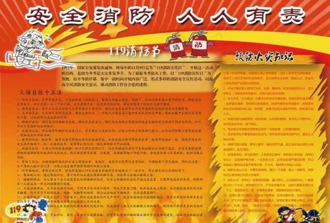 安全消防人人有责图片ai矢量模版下载
