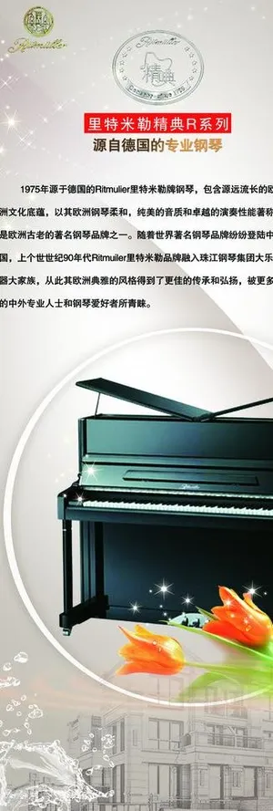 珠江钢琴展架图片