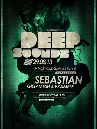 国外酒吧海报PSD素材