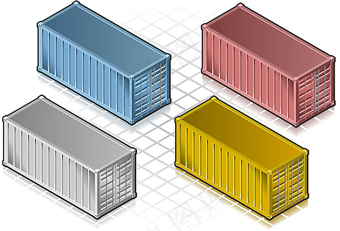 矢量集装箱