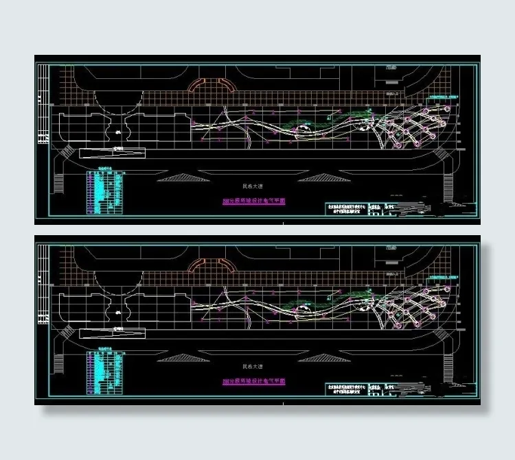 BN分段环境设计电气平面