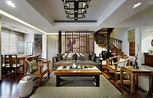 中式客厅效果图