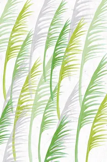 森系文艺风水彩绿色植物叶子背景素材