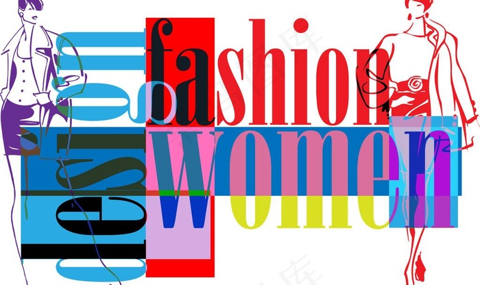 时尚女性海报图片
