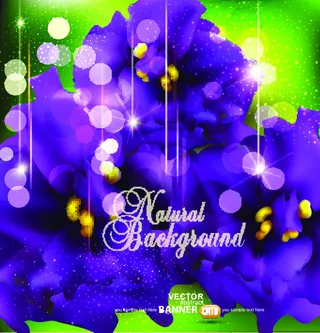 紫色梦幻矢量图