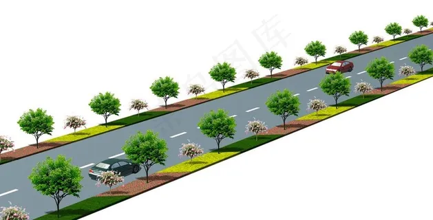 道路绿化图片