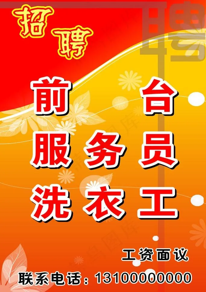 招聘广告图片cdr矢量模版下载