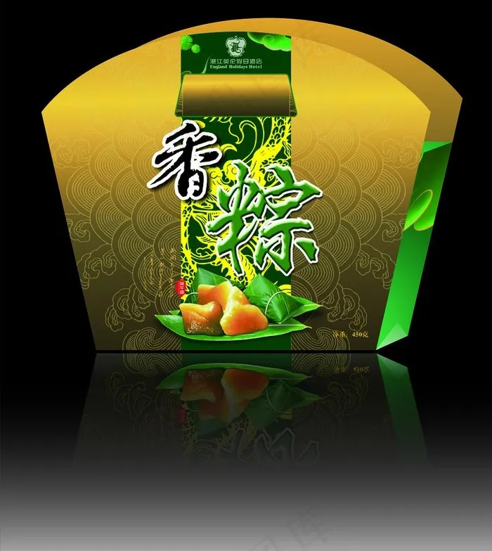 端午包装盒 （注立体图）图片cdr矢量模版下载