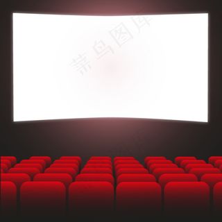创意放映厅背景矢量素材
