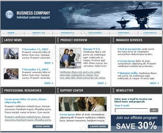 商业地产公司 psd网页模板