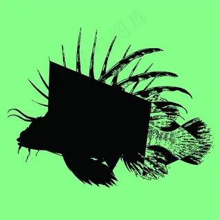 矢量黑色剪影素材