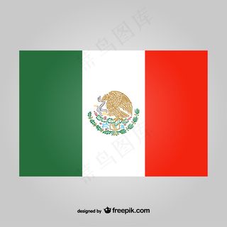 墨西哥国旗矢量