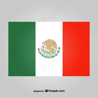 墨西哥国旗矢量