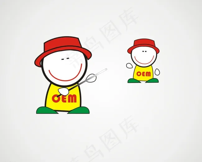 卡通人物图片cdr矢量模版下载