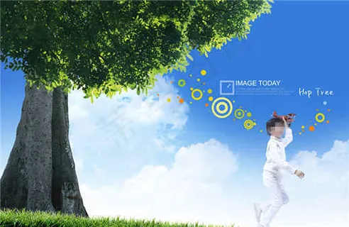 高清大树绿色概念草树素材