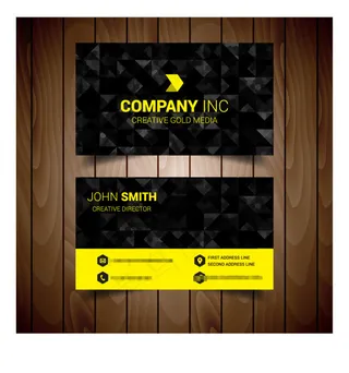 多边形背景商务名片