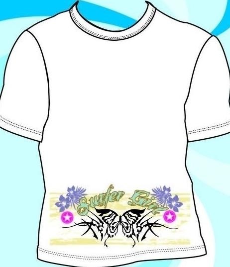 t恤衣服花纹图案图片