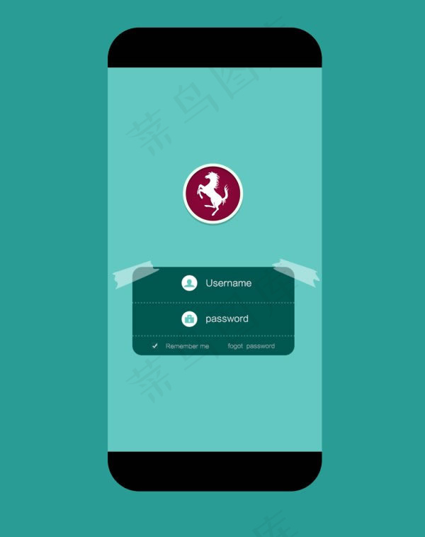 用户登录界面设计psd素材