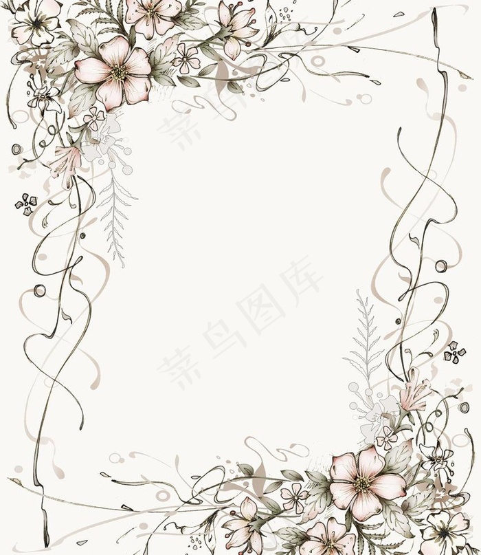 手绘相框花纹图片