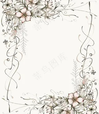 手绘相框花纹图片
