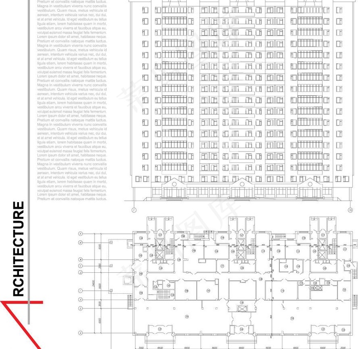 城市建筑高楼设计图工程图图片