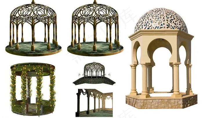 园林亭子图片(5458X3543(DPI:300))psd模版下载