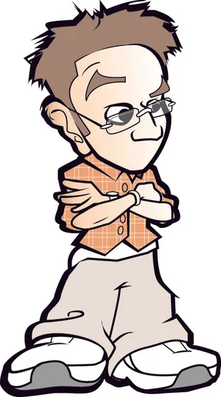 个性卡通人物矢量素材