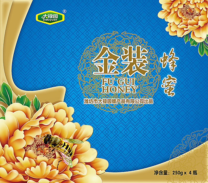 金装蜂蜜包装设计