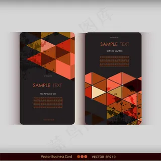 彩色经典立体方块几何背景设计