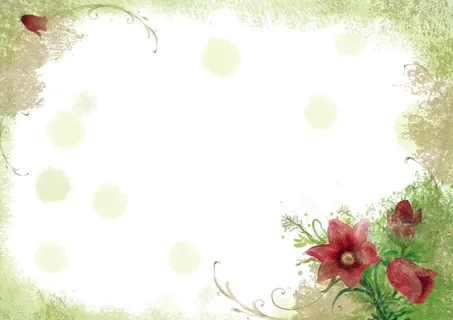 水彩花卉底纹信纸海报小报背景