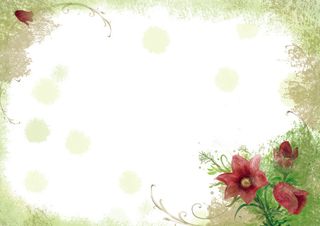 水彩花卉底纹信纸海报小报背景