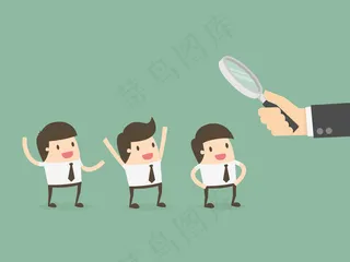 卡通商业精英矢量图片