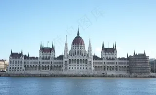 临海的宏伟欧美建筑图片