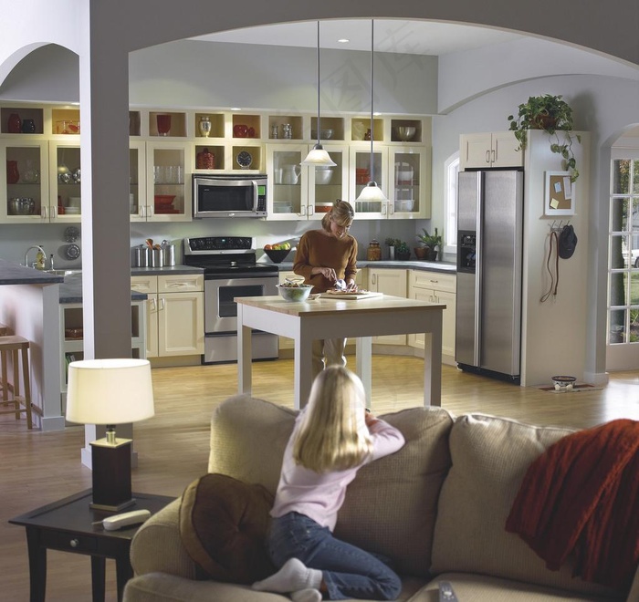 惠而浦开放式厨房图片