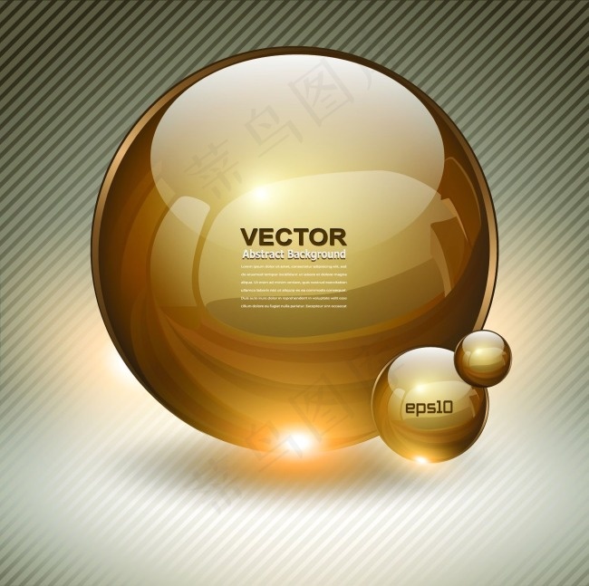 精美水晶礼物背景矢量素材