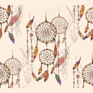 时尚羽毛素材底纹剪影剪纸