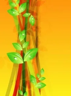 摘要绿色花卉背景矢量