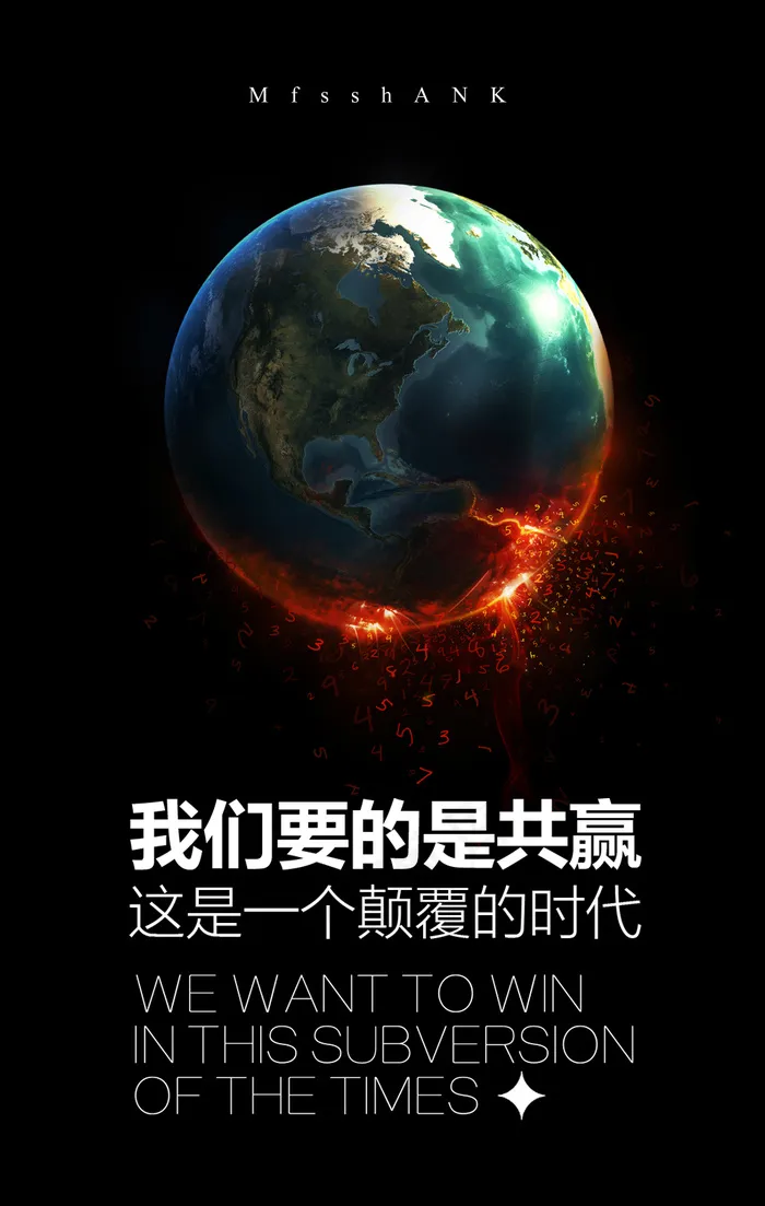 我们要的是共赢宣传海报psd模版下载