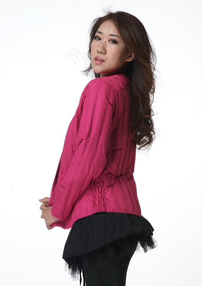 美女女士羽绒服图片