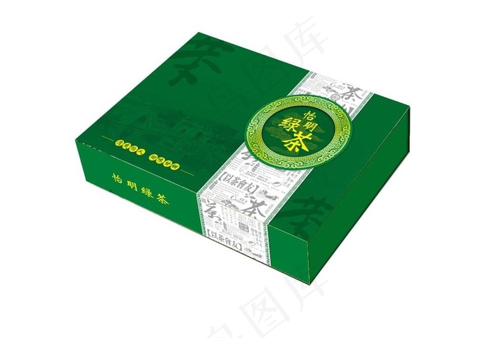 茶叶礼盒包装(展开图)图片