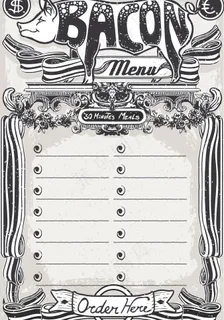 欧式复古菜单图片